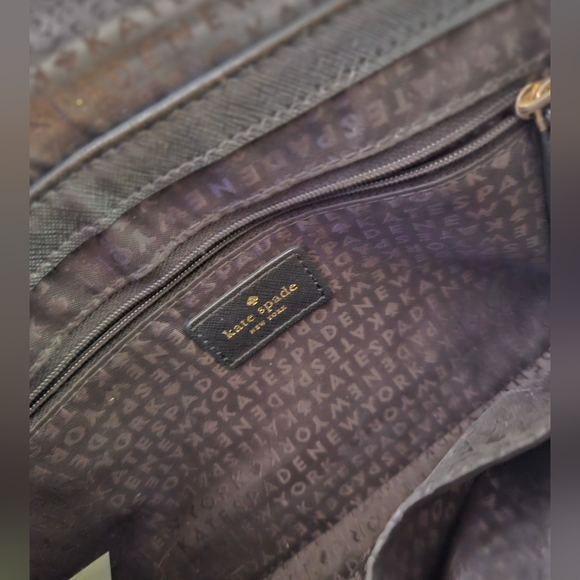 Kate Spade Black Saffiano Leather Crossbody Chain Strap Bag - Picture 5 of 9